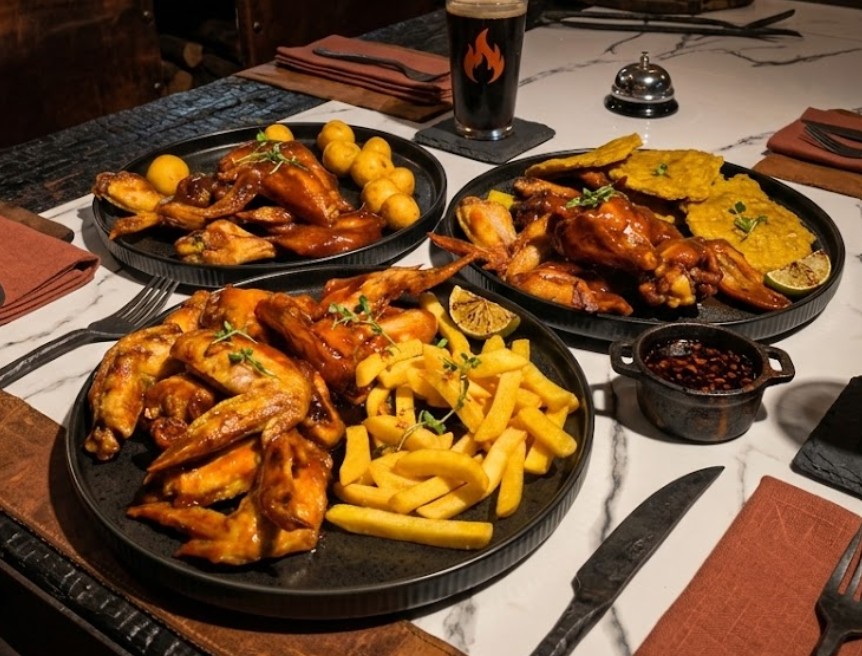 36 Piezas — 3 Salsas, 3 Acompañantes, 1 Gaseosa 1.5L