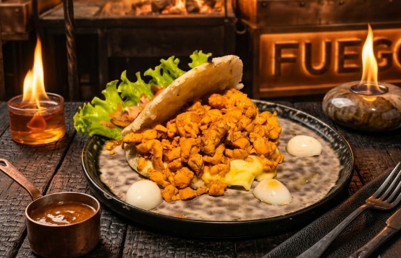 Arepa con Pollo