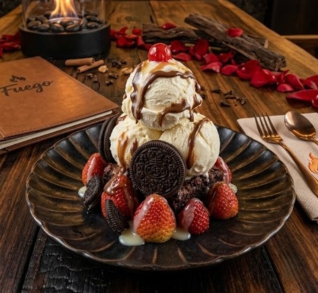 Brownie con Helado