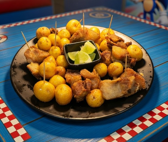 Chicharrón con Papa Criolla (7 pers.)